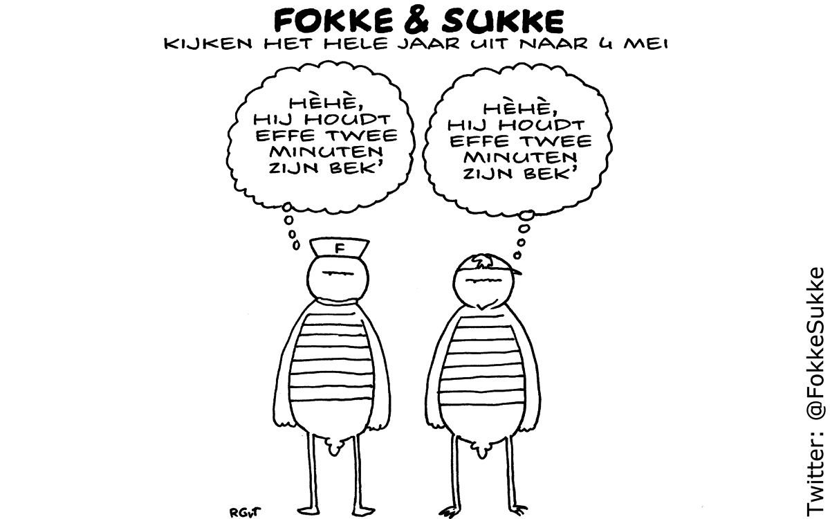 F&S kijken het hele jaar uit naar 4 mei (NRC, za, 04-05-13)