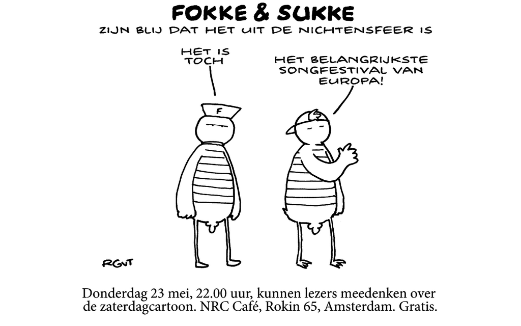 F&S zijn blij dat het uit de nichtensfeer is (NRC, do, 16-05-13)