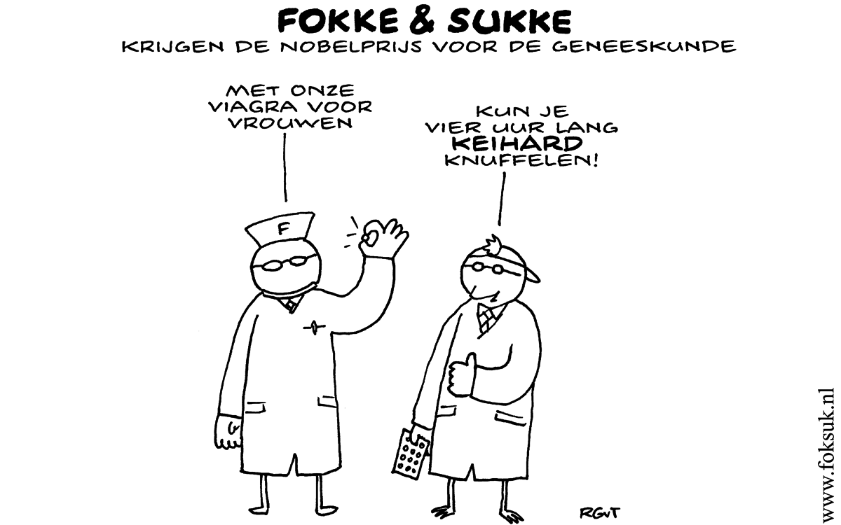 F&S krijgen de Nobelprijs voor de geneeskunde (NRC, za, 25-05-13)