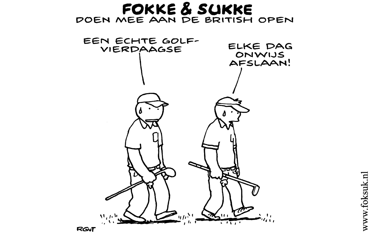 F&S doen mee aan de British Open (NRC, do, 18-07-13)