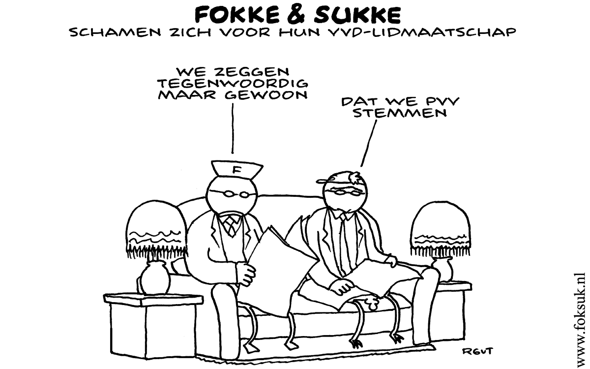 F&S schamen zich voor hun VVD-lidmaatschap (NRC, wo, 24-07-13)