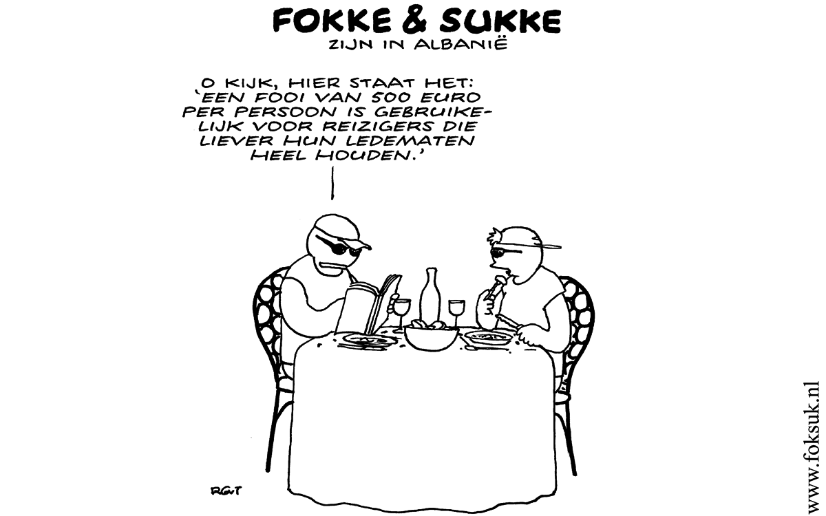 F&S zijn in Albanie (NRC, do, 08-08-13)