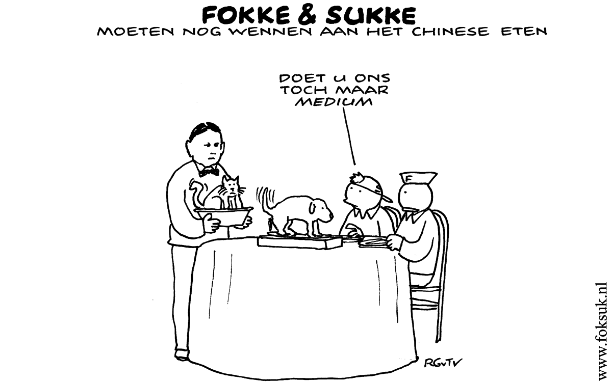 F&S moeten nog wennen aan het Chinese eten (NRC, di, 13-08-13)