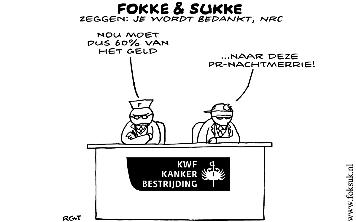 F&S zeggen: je wordt bedankt, NRC (NRC, za, 21-09-13)