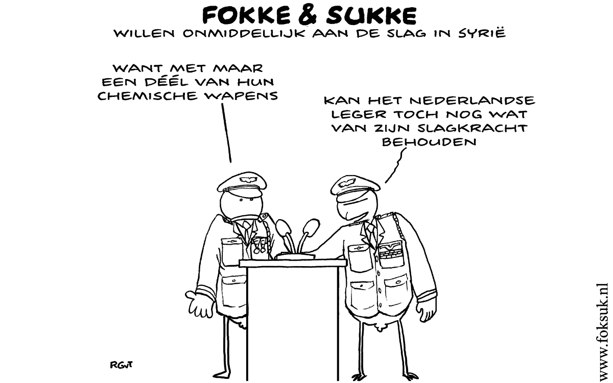 F&S willen onmiddellijk aan de slag in Syrië (NRC, ma, 30-09-13)