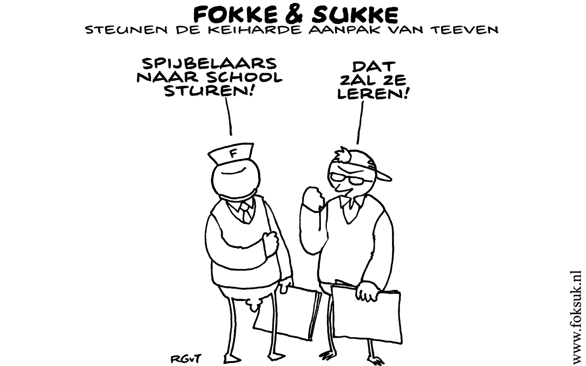 F&S steunen de keiharde aanpak van Teeven (NRC, do, 03-10-13)