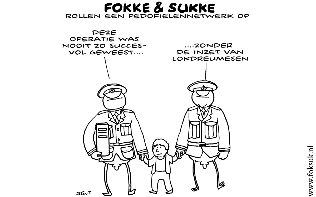 F&S rollen een pedofielennetwerk op (NRC di, 15-10-13)