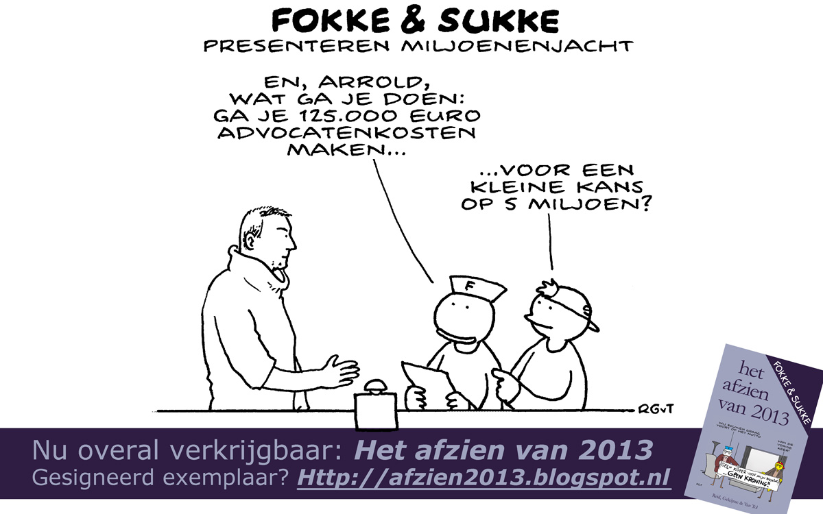 F&S presenteren miljoenenjacht (NRC, vr, 22-11-13)