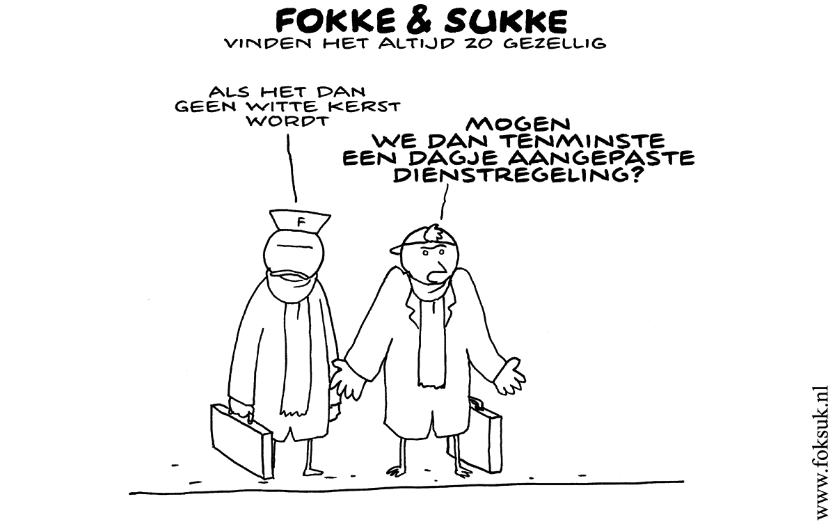 F&S vinden het altijd zo gezellig (NRC, ma, 23-12-13)