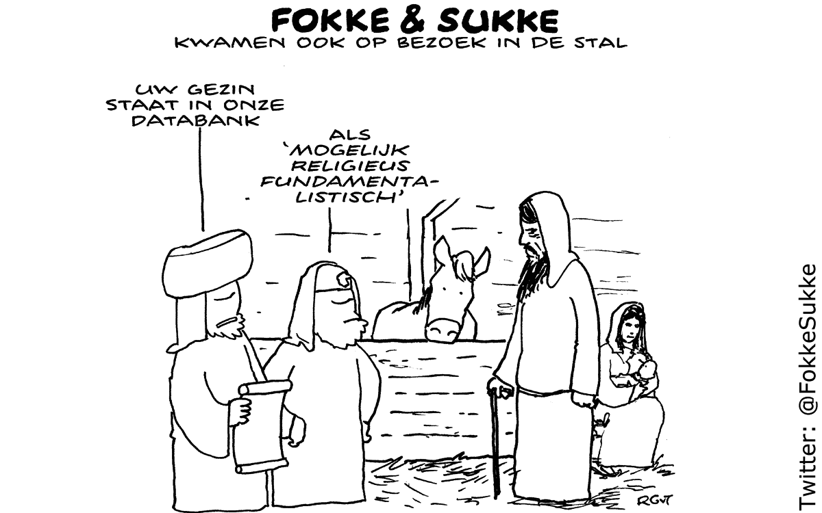 F&S kwamen ook op bezoek inde stal (NRC, di, 24-12-13)