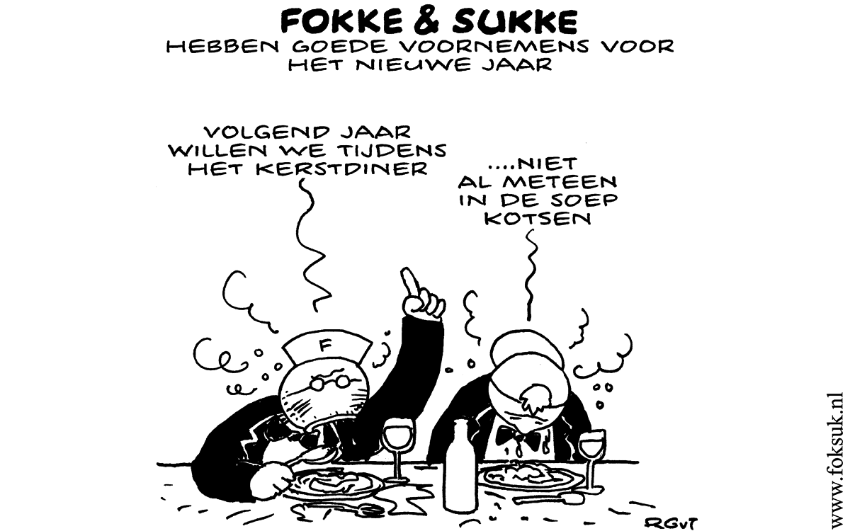 F&S hebben goede voornemens voor het nieuwe jaar (NRC, vr, 27-12-13)