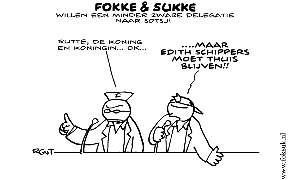 F&S willen een minder zware delegatie naar #Sotsji (NRC, di, 14-01-14)