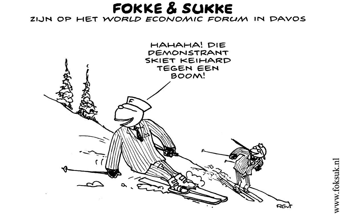 F&S zijn op het world economic forum in Davos (NRC, wo, 22-01-14)