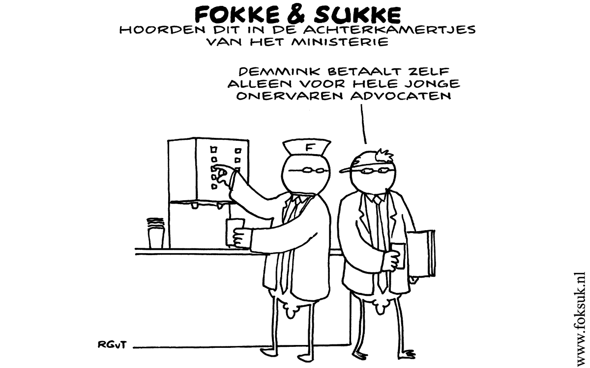 F&S hoorden dit in de achterkamertjes van het ministerie (NRC, vr, 24-01-14)
