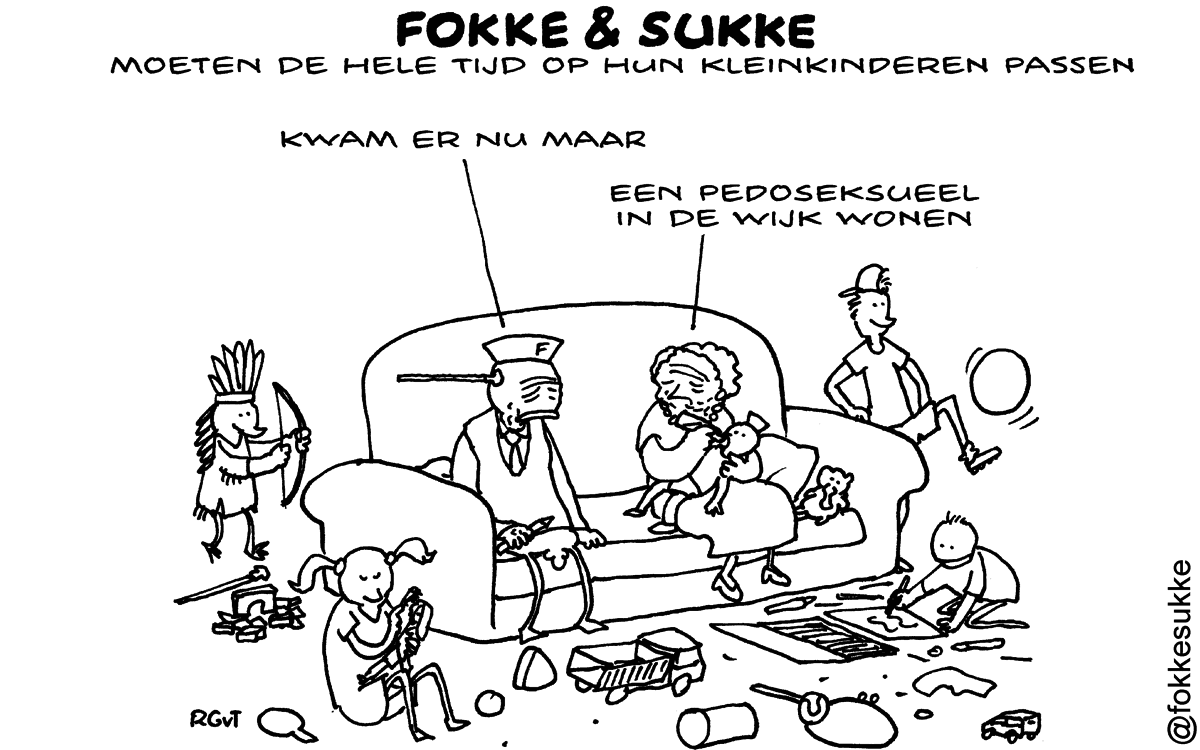 F&S moeten de hele tijd op hun kleinkinderen passen (NRC, vr, 28-02-14)