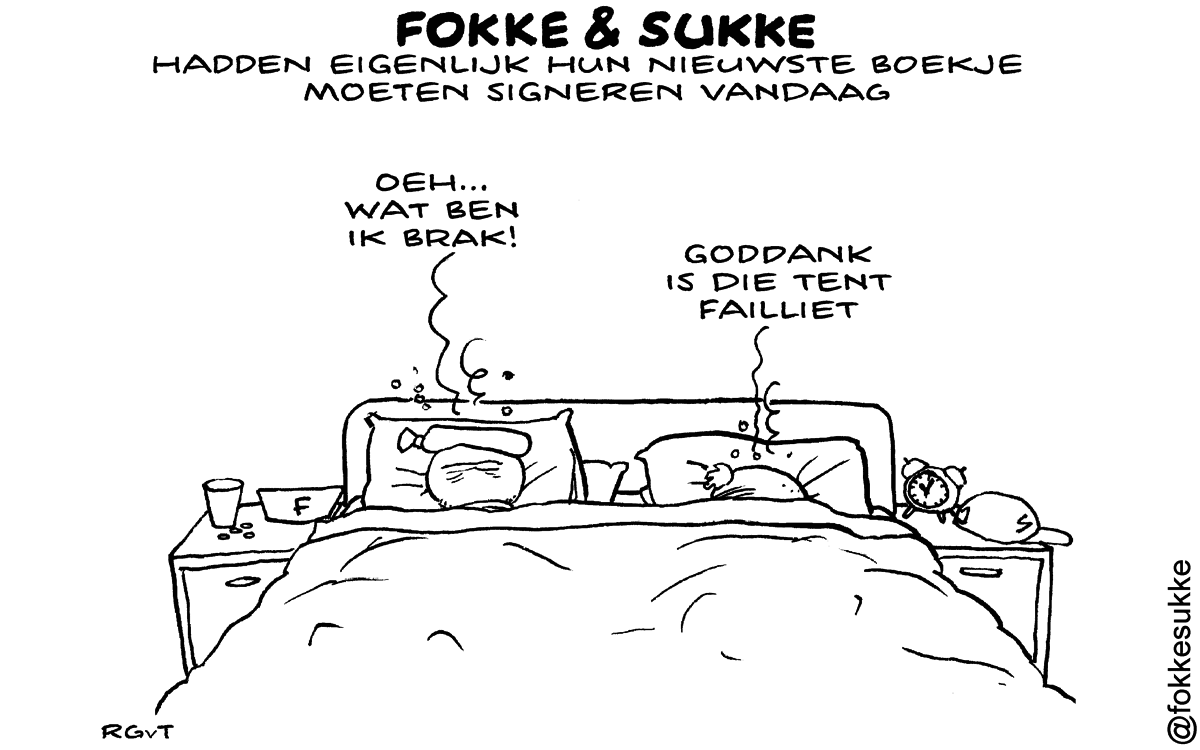 F&S hadden eigenlijk hun nieuwste boekje moeten signeren #Boekenweek (NRC, za, 08-03-14)